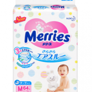 Kao 花王 Merries 妙而舒 婴儿纸尿裤 M64片  71.2元（95元，398-100）
