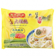 限上海：湾仔码头 上海大馄饨 荠菜猪肉口味 600g （30只）