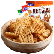 川洋  麻辣+烧烤+香葱味 锅巴500g15包 9.9包邮（19.9-10）