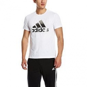限尺码：adidas 阿迪达斯 FOIL LOGO男 式运动短袖T恤