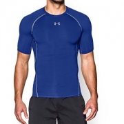Under Armour 男士 HeatGear Armour 短袖压缩衣