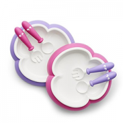 BABYBJORN Baby Plate Spoon and Fork 宝宝餐盘 汤匙和叉子 138元包邮