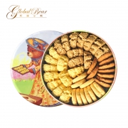 上海人气伴手礼，环球小熊 四味 手工曲奇饼干 370g