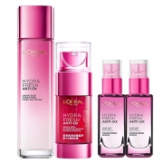 欧莱雅（LOREAL） 清润葡萄籽 精华膜力水130ml +双重精华露50ml+欧莱雅清润葡萄籽保湿乳液50ml*2