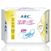ABC 亲柔立围 纤薄 棉柔表层  日用卫生巾 240mm*8片 *2件