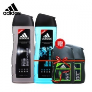 阿迪达斯 男士沐浴露 400ml*2+洗发水100ml*2