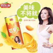 欢乐家 生榨芒果汁饮料 245ml*6罐*5箱