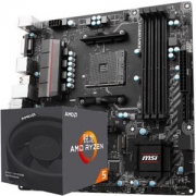 锐龙 AMD Ryzen 5 1600 处理器+B350M MORTAR主板 CPU主板套装