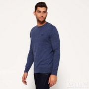 2017款，Superdry 极度干燥 Orange Label 男士棉羊绒圆领修身针织衫 国内￥499 直邮含税