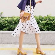 走秀款，Rebecca Minkoff Rapture 女士真皮流苏小号单肩包 2色$58.5（$78 额外75折）