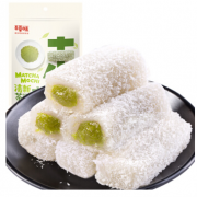 限地区：百草味 抹茶味夹心麻薯 210g/袋*4袋