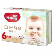 凑单品！huggies 好奇 棉柔巾 80抽*6包
