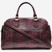 COLE HAAN T阿li Double Zip Satchel 女士真皮手提包