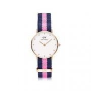 Daniel Wellington 0906DW 施华洛世奇镶钻女士手表427.2元包邮包税（545，双重优惠）