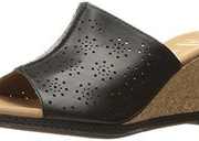 17年夏季新款！Clarks 其乐 Helio Corridor 女士真皮镂空坡跟凉鞋