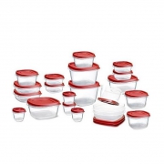 乐柏美（Rubbermaid） 层层叠塑料保鲜盒42件套 无密封圈设计