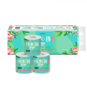 限地区：幸福阳光 悦木原系列4层卷筒卫生纸 150克/卷*12卷