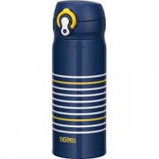 THERMOS水瓶真空保温手机杯一触式开型0.4L海军黄色JNL-402 NV-Y