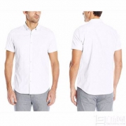 Calvin Klein Dobby 男士纯棉短袖衬衫 2折 $14.96
