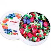 意大利进口： Maxim's  马克西姆 树莓蓝莓夹心糖100g*3件