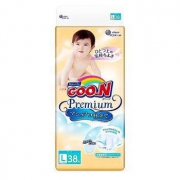 GOO.N 大王 珍珠棉柔系列 婴儿纸尿裤 L38片 *5件