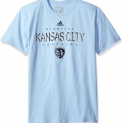 金盒特价！Adidas MLS Sporting Kansas City 男士短袖T恤