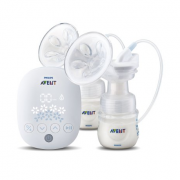 飞利浦新安怡（AVENT） 自然系列 自然系列 SCF303/01 双边电动吸乳器 送奶瓶