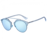 Dior 迪奥 女款蓝色金属镂空镜框蓝色镀膜镜片眼镜太阳镜 SOREAL RMJLH 48MM