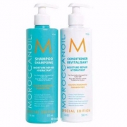 价值£67.6，Moroccanoil 摩洛哥油洗护 保湿修复套装（洗发水500ml+护发素500ml）£33