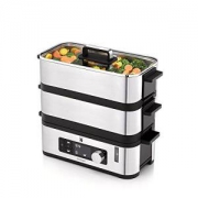 WMF 福腾宝Kitchenminis Vitalis E Steamer电蒸炉（双层、不锈钢）