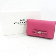 COACH Bow Turnlock  蔻驰 女士真皮钱包 新低$54.99