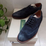 限US8码，2017年新款 Clarks 其乐 Broyd Wing 男士真皮系带牛津鞋 Prime会员免费直邮含税