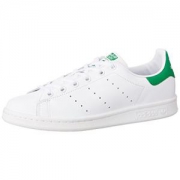 adidas 阿迪达斯 Originals Stan Smith 大童款休闲运动鞋 绿尾