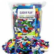 Click n' Play 500 片建筑砖块超值包 兼容lego