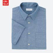 UNIQLO 优衣库 183598 男士麻棉衬衫    79元