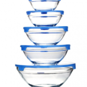 FUNG LIN WAH GROUP 玻璃保鲜碗 5个装 16.9元包邮（19.9-3）