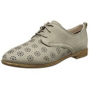 Clarks 其乐 Alania Posey 女士真皮平底英伦系带小皮鞋