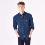 GANT Indigo Tattersall 男士纯棉衬衫