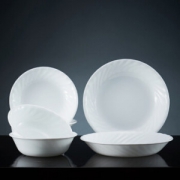 康宁（CORELLE）6头白色螺纹餐具套装6-EBSD/JD