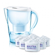 德国Brita碧然德 Marella金典系列滤水壶2.4L 白色 一壶六芯