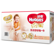 HUGGIES 好奇 金装成长裤 L88片  99元（139元，398-120）