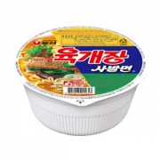 韩国进口 农心 方便面 牛肉味碗面 86g 辣牛肉味汤面 *24件