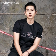 Mark Fairwhale马克华菲 刺绣T恤 黑色717201027027