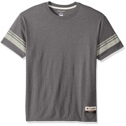 冠军（Champion）  Originals Varsity条纹 Triblend 混织 T恤 灰色L码