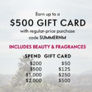 Neiman Marcus尼曼官网正价美妆、时尚类单品满额最高送$500礼卡