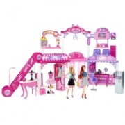 小姑娘最爱：芭比娃娃 Barbie Malibu Ave 2-Story Mall 带两个玩偶