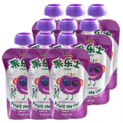 果乐士 苹果蓝莓黑加仑草莓可吸果泥90g*9袋 折29.95元（59.9,2件5折）