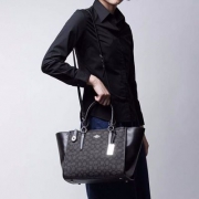 COACH  蔻驰 Signature Crosby 女士真皮单肩手提包 两色
