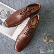 限8.5码，Clarks 其乐 Tilden Cap男士真皮休闲鞋 Prime会员免费直邮含税