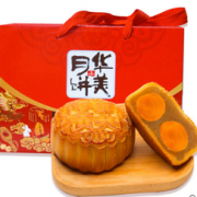 华美 月饼广式月饼 金典御礼580g 13.9元包邮（33.9-20）